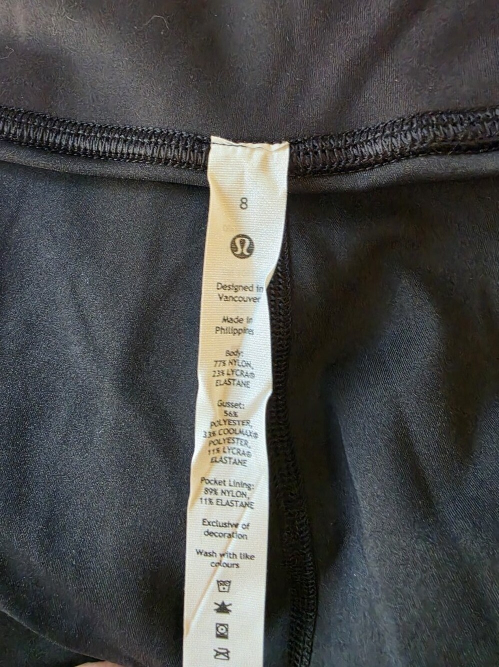 lululemon athletica Wunder Train HR Crop 23" Black 8 NWT - Picture 6 of 8